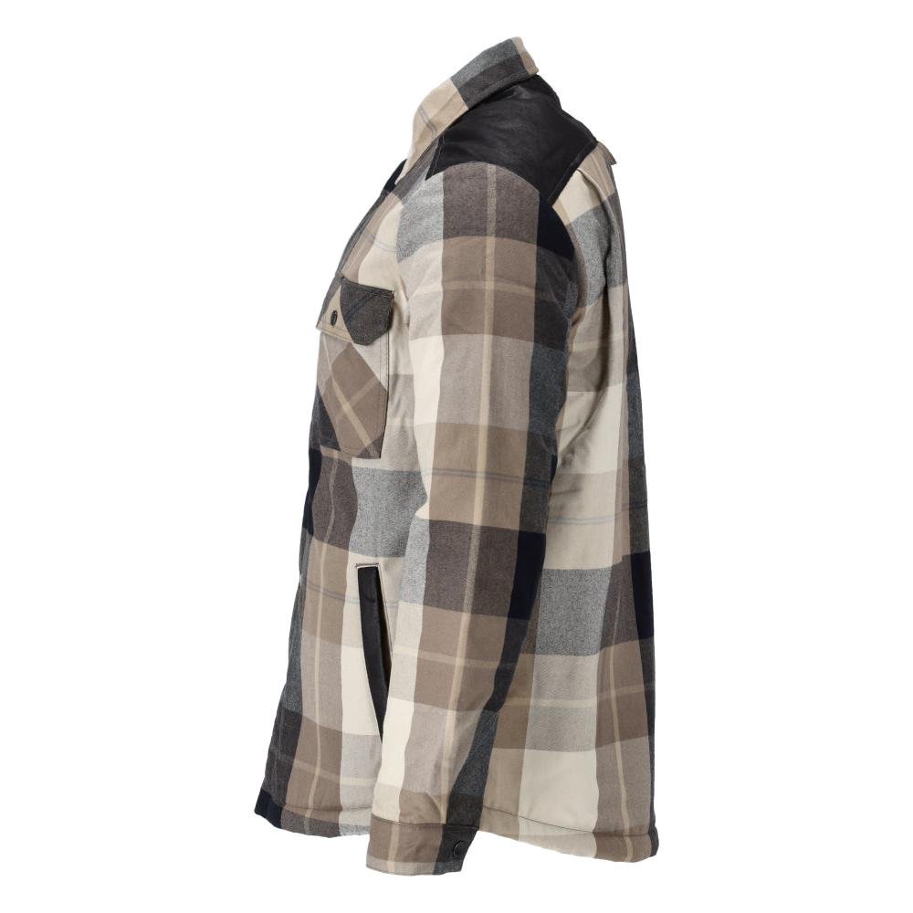 Shirt, checked, fiber fur lining, thermal shirt