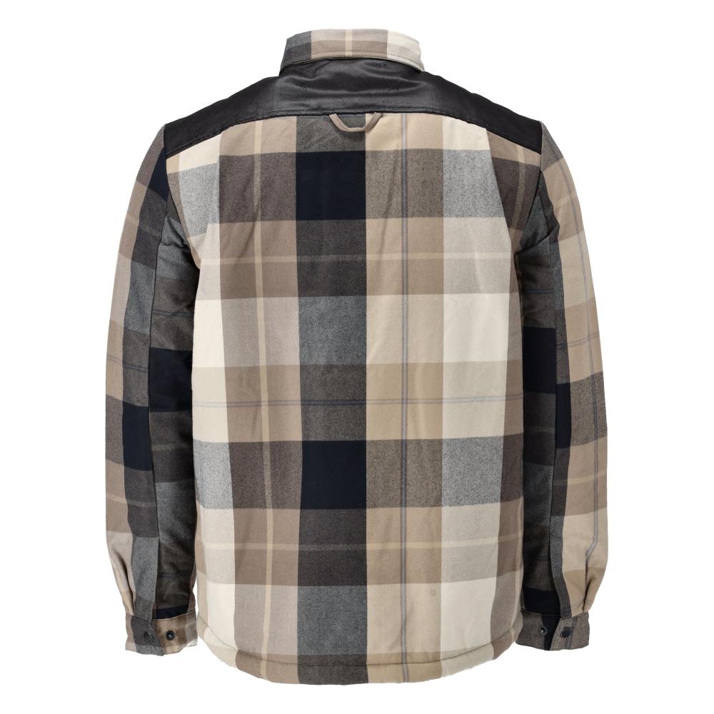 Shirt, checked, fiber fur lining, thermal shirt