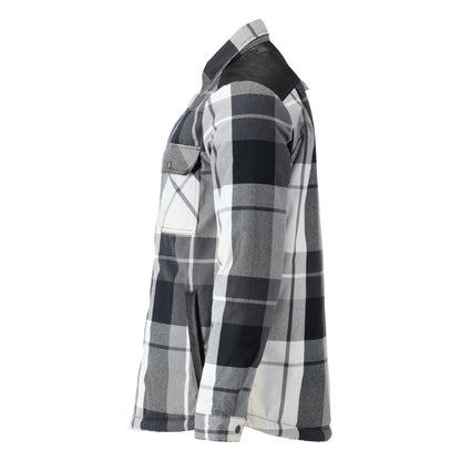 Shirt, checked, fiber fur lining, thermal shirt