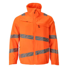 Jacket, stretch inserts work jacket, hi-vis orange