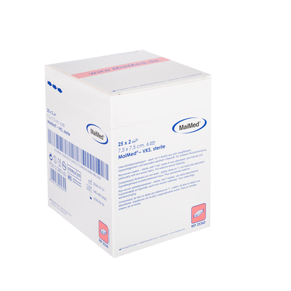 MaiMed-VKS-sterile fleece slit compresses, 25x2 pieces/box