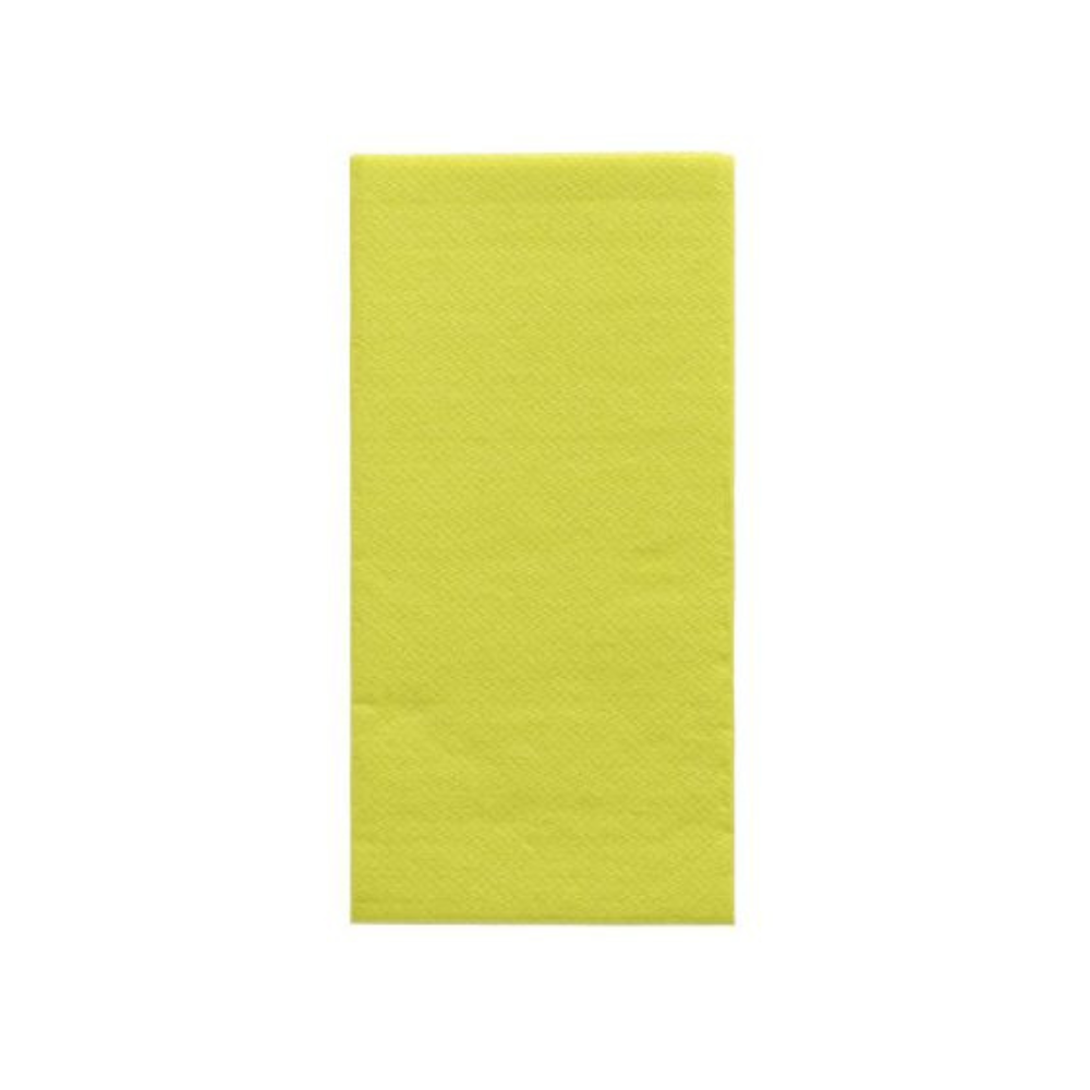 A yellow, rectangular sheet of paper reminiscent of the elegant PAPSTAR napkins "DAILY Collection" with 1/8 fold in the format 32 cm x 32 cm from PAPSTAR GmbH is centered against a plain white background and adds a touch of sustainable coziness to any table decoration.