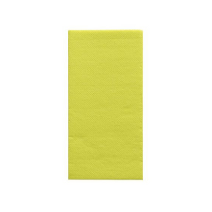 A yellow, rectangular sheet of paper reminiscent of the elegant PAPSTAR napkins "DAILY Collection" with 1/8 fold in the format 32 cm x 32 cm from PAPSTAR GmbH is centered against a plain white background and adds a touch of sustainable coziness to any table decoration.