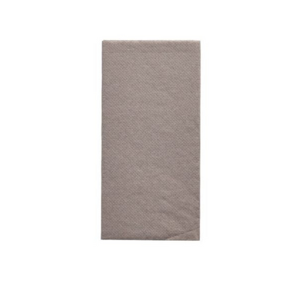 A neatly folded, rectangular, light brown PAPSTAR napkin from the "DAILY Collection" in the format 32 cm x 32 cm with 1/8 folding lies on a plain white background and adds a touch of sustainable coziness to any table decoration.