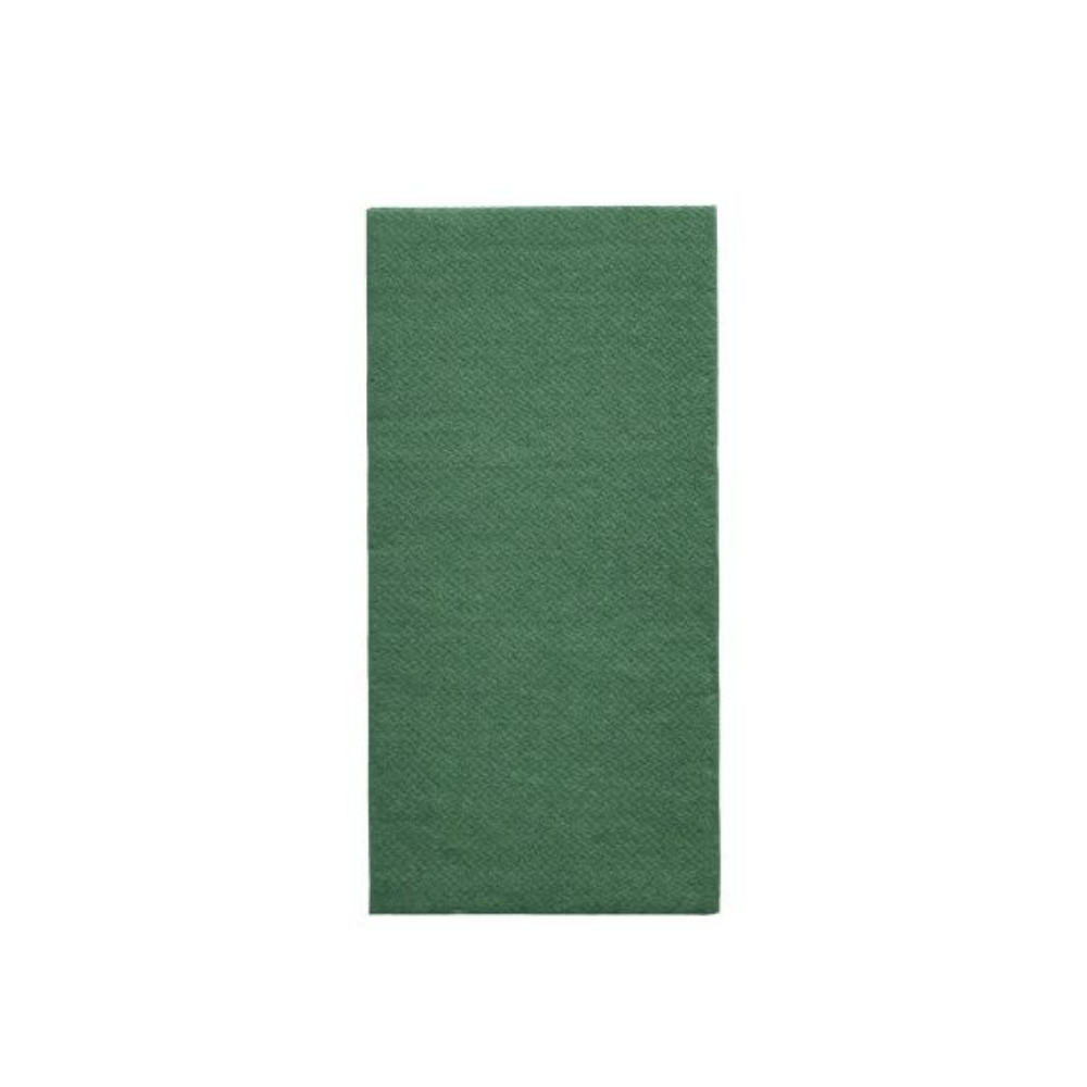 A rectangular green yoga mat lies flat and has a subtly textured surface, providing lasting comfort against a plain white background.