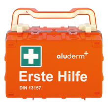First aid kit orange DYNAMIC-GLOW S standard DIN 13157 | Suitcase (1 piece)