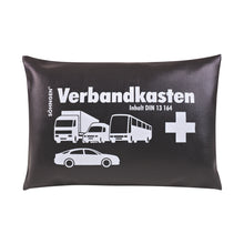 Black Car First-Aid Kit with Standard Filling, DIN 13164