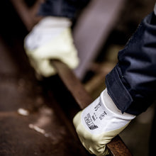 NITRAS nitrile gloves, yellow / white