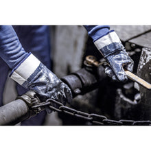 NITRAS nitrile gloves, white / blue