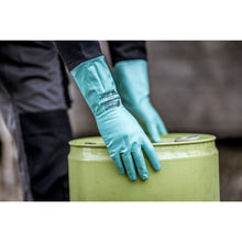 NITRAS GREEN BARRIER FLEX, chemical protection gloves, green