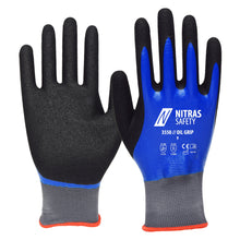 NITRAS OIL GRIP, assembly gloves, blue / black