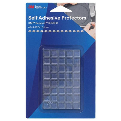3M™ Bumpon™ SJ5308BL elastic buffer mini pack, transparent, 40 pieces, 12.7 x 3.1 mm, adhesive acrylic A-20 | Pack (1 set)