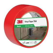 3M™ General Purpose PVC Tape 764, Red, 50mm x 33m, 0.13mm, Individually Wrapped | Pack (1 roll)