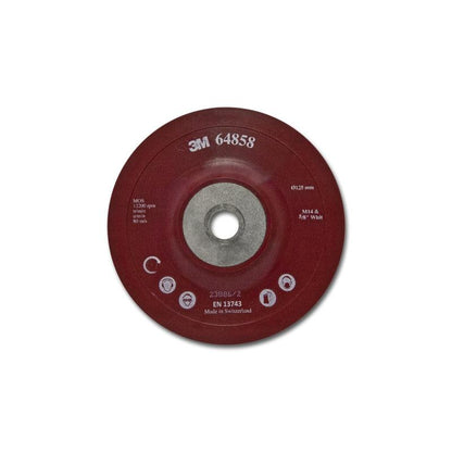 3M™ high performance backing plate flat, red, M14 - Flexible and durable