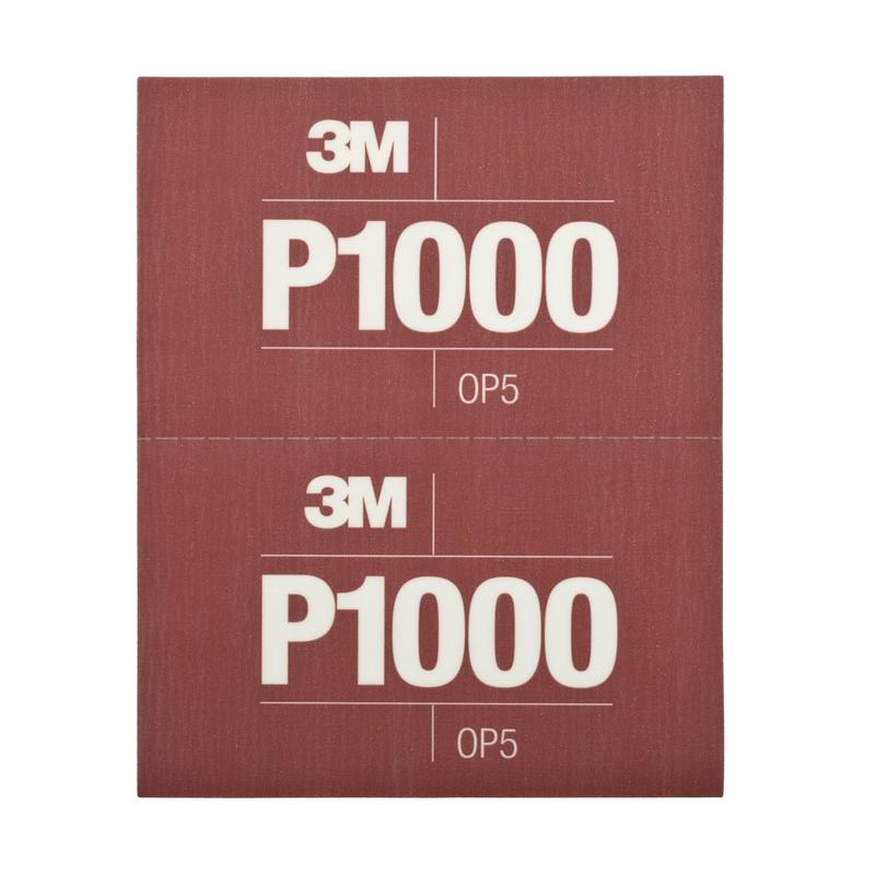 3M™ Hookit™ Flexible Sanding Strips 270J, Brown, 140mm x 171mm, P1000, 34341 | Carton (1 pack)