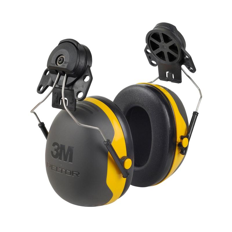 3M™ PELTOR™ ear muffs, yellow, helmet mount, X2P3 | Pack (1 piece)
