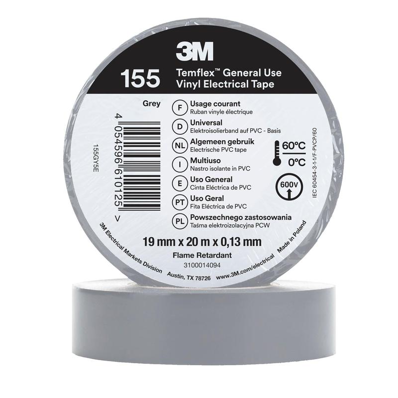 3M™ Temflex™ Vinyl Insulation Tape 155 - 19mm x 20m