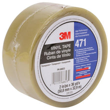 3M™ Soft PVC Tape 471, Clear, 50mm x 33m, 0.14mm, Individually Packed | Pack (1 roll)
