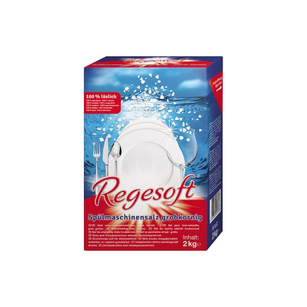 Regesoft dishwasher special salt coarse grain | Box (2kg)