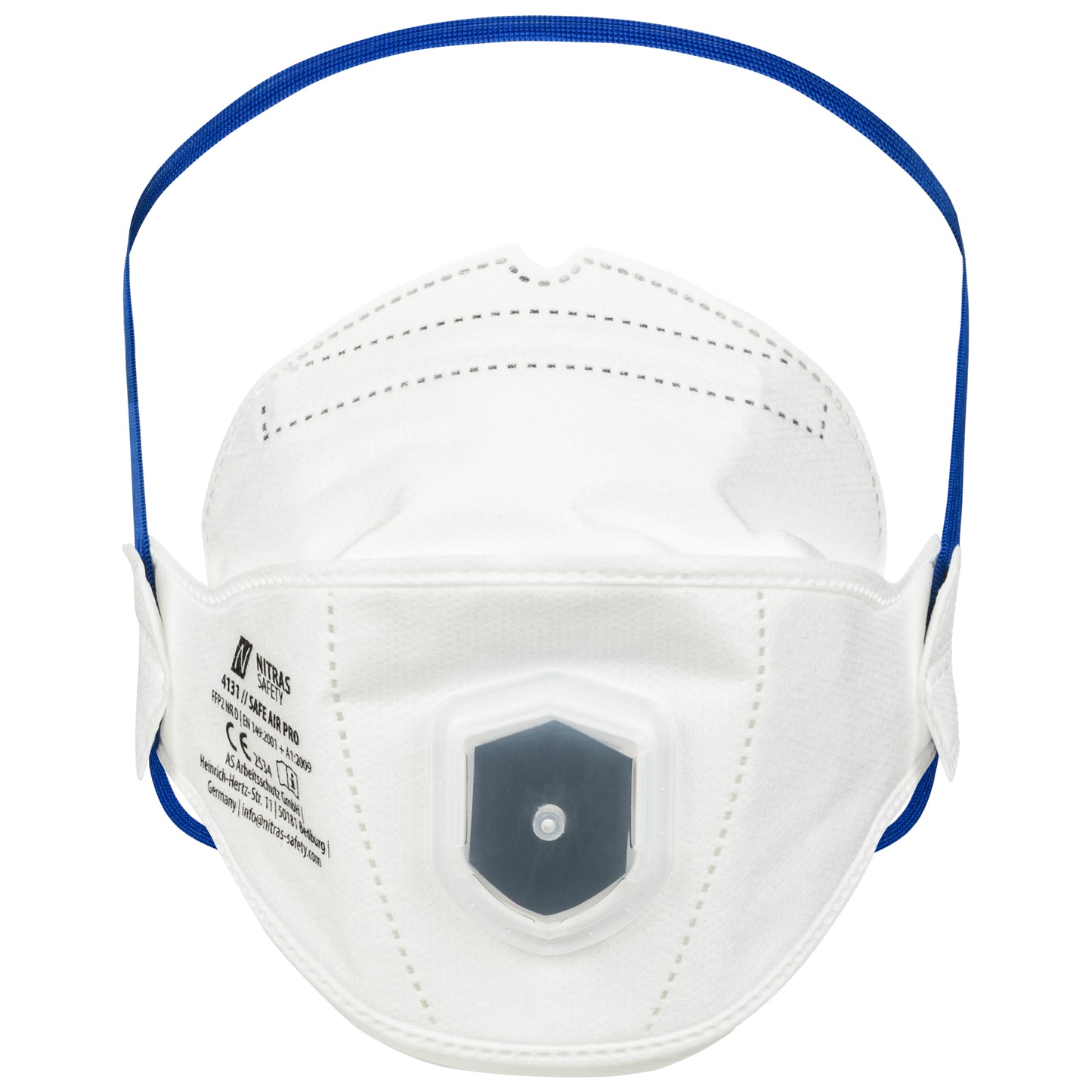 NITRAS SAFE AIR PRO, respiratory mask, white, EN 149, box of 15 pieces premium quality | Pack (15 pieces)