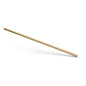 A single Nölle Profi Brush hardwood broom handle 140 cm, Ø 23.5 mm from Nölle Profi Brush Bürsten- & Pinseltechnik e.K. lies at an angle on a white background and casts a faint shadow.