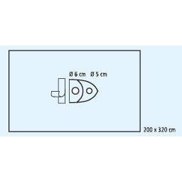 Hartmann Fdrape P arthroscopy drape 245x320 KR P6 | Pack (6 pieces)