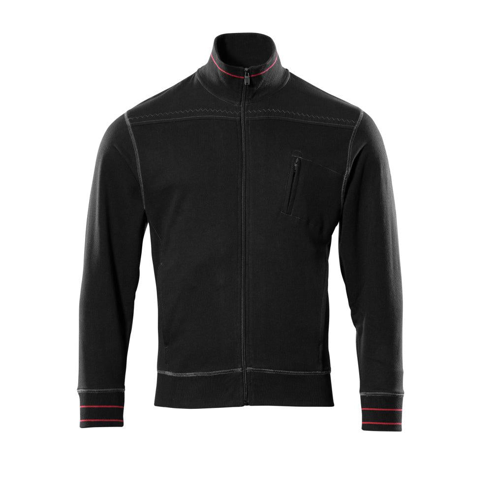 MASCOT® Chania sweatshirt with zip, black