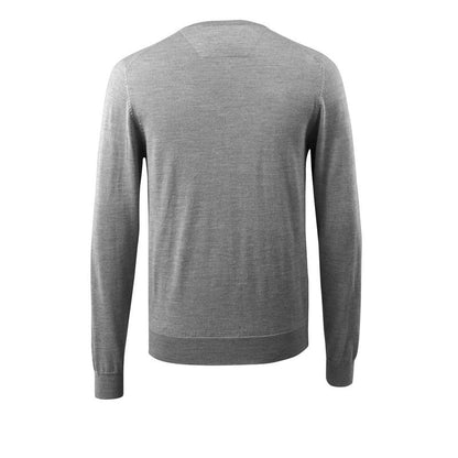 Knitted sweater V-neck, merino wool knitted sweater