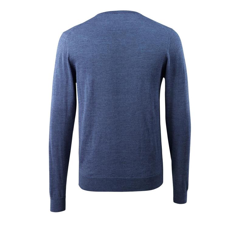 Knitted sweater V-neck, merino wool knitted sweater