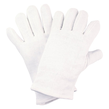 NITRAS cotton jersey gloves, white, OEKO-TEX cotton jersey | Pack (12 pairs)