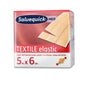 The Salvequick Textile Plaster 6 cm x 5 m (1 piece) from Orkla Wound Care AB offers elastic, flexible wound care - ideal for elbows, knees, and joints.