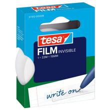 tesafilm 57312 Invisible, Hanging Folding Box, 33 m x 19 mm, Matte White