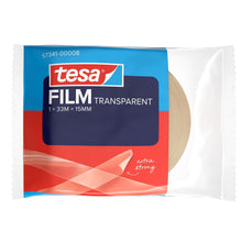 tesafilm TRANSPARENT, in a flow pack, 33 m x 15 mm