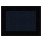 An abstract image showing a large dark blue rectangle with a textured grid pattern reminiscent of the sophisticated Duni Dunicel® placemat 30 x 40 cm 'Linnea Black' by Duni GmbH, against a black background reflecting the grid structure.