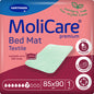 Discontinued item: MoliCare Pr Bed Mat Tex 7T Flü 75x85 with wings | Pack (10 pieces)