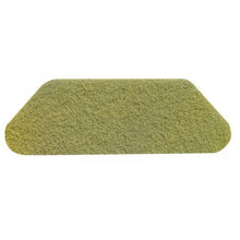 The Twister S-Pad Yellow (45x15 cm) from Diversey Deutschland GmbH & Co. OHG is a rectangular restoration pad with rounded corners for cleaning stone floors, depicted on a white background. Sold in a carton (2 packs).