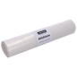 Pictured is a roll of DEISS 59003 garbage bags (800x1000x0.02 mm, transparent, 50 pieces per roll) from EMIL DEISS KG (GmbH + Co.) against a light background - ideal for hygienic waste disposal with practical, transparent bags.
