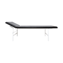 Examination Table with Adjustable Headrest, Made of Steel Tubing, Black