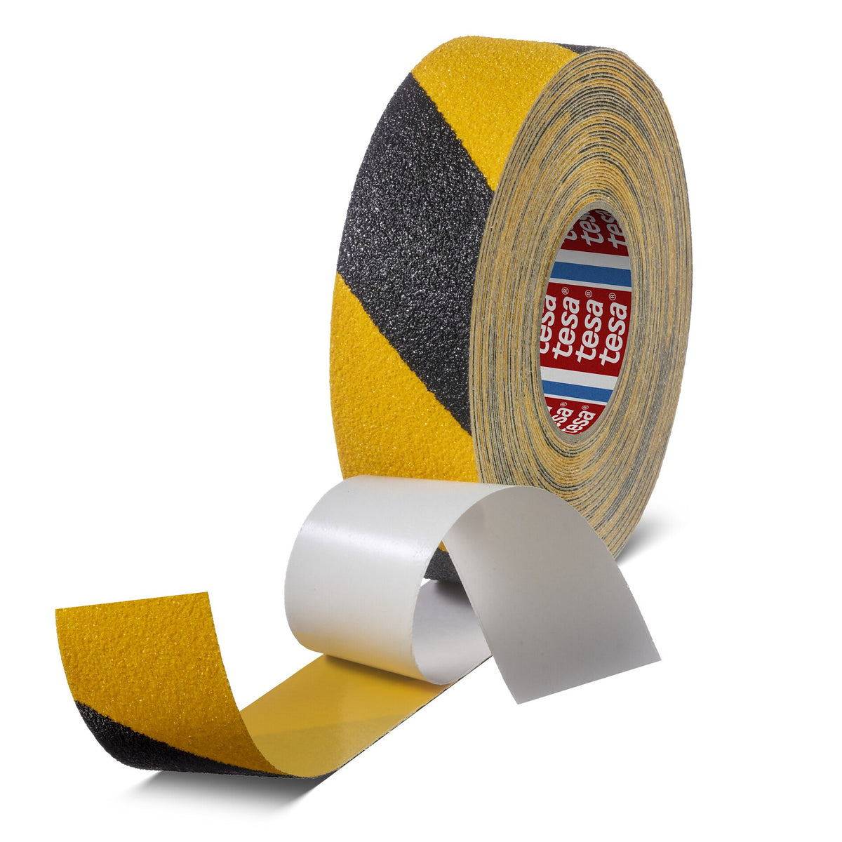 tesa 60954 Anti-Rutschband extra stark, 18 m x 50 mm schwarz-gelb