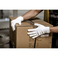 NITRAS knitted gloves, white