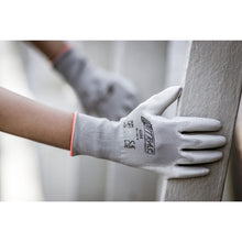 NITRAS nylon gloves, gray