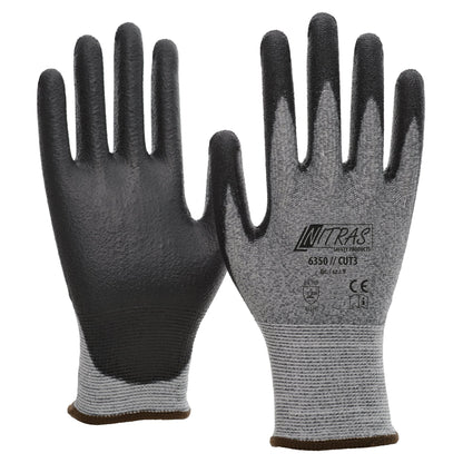 NITRAS CUT B, cut protection gloves, gray / black