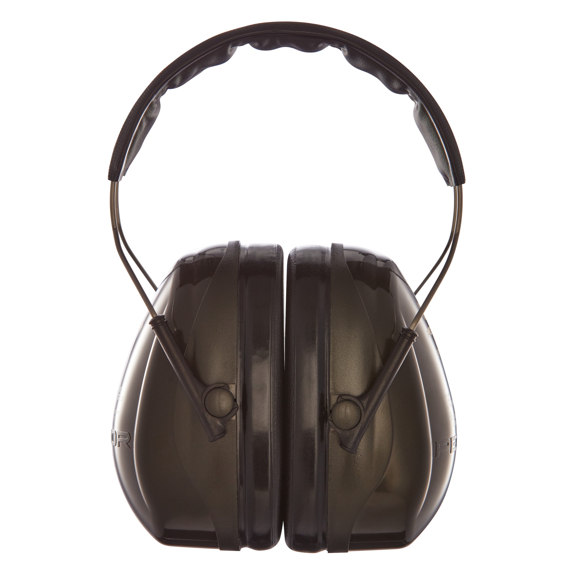 Ein Paar grüner Kapselgehörschützer, 3M™ PELTOR™ Optime™ II Kapselgehörschutz H520A (SNR 31 dB) von 3M Deutschland GmbH, mit gepolsterten Ohrmuscheln und gebogenem Kopfband, abgebildet vor einem weißen Hintergrund.