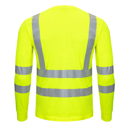 NITRAS MOTION TEX VIZ, high-visibility long-sleeved shirt