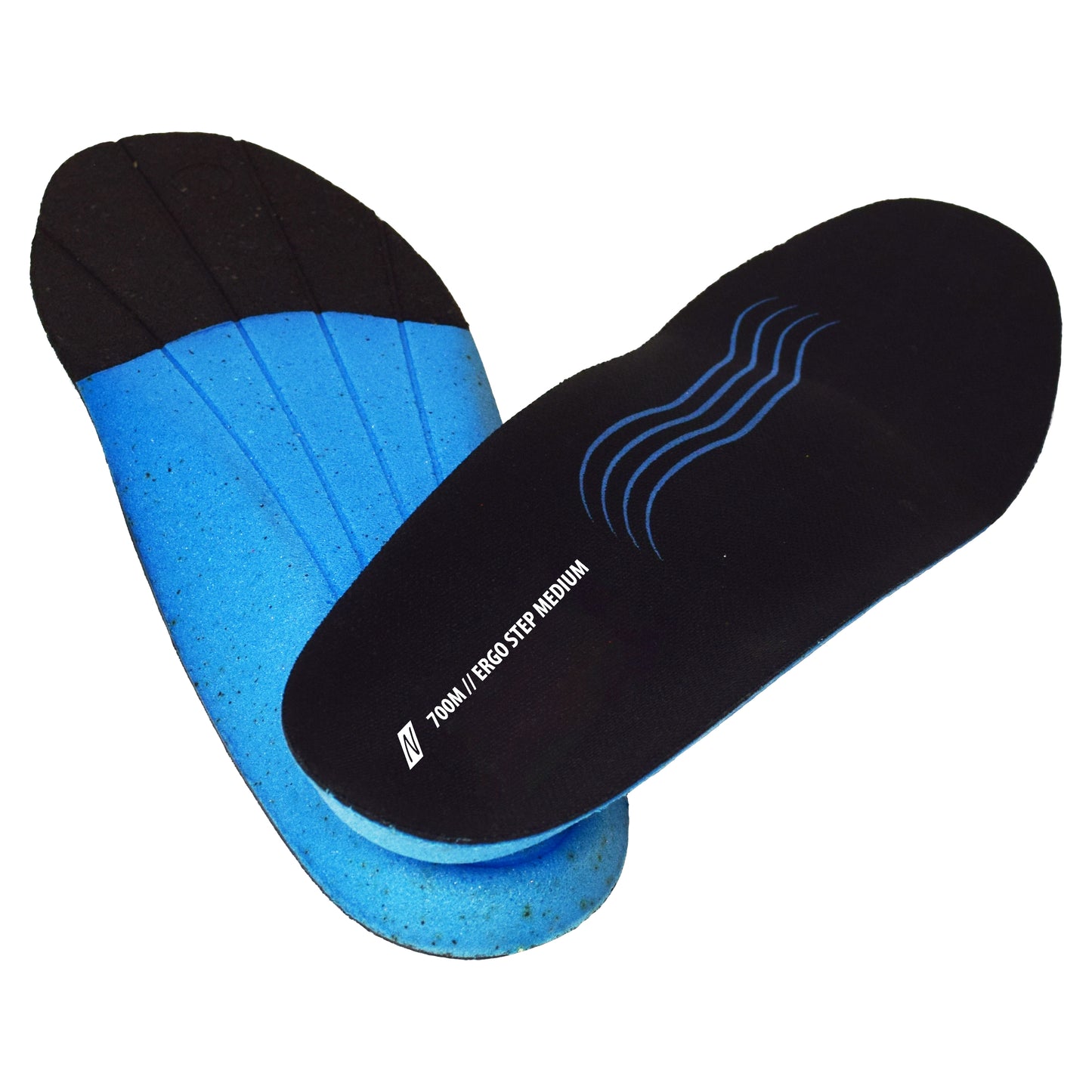 NITRAS ERGO STEP MEDIUM, semi-orthopedic insole, black / blue