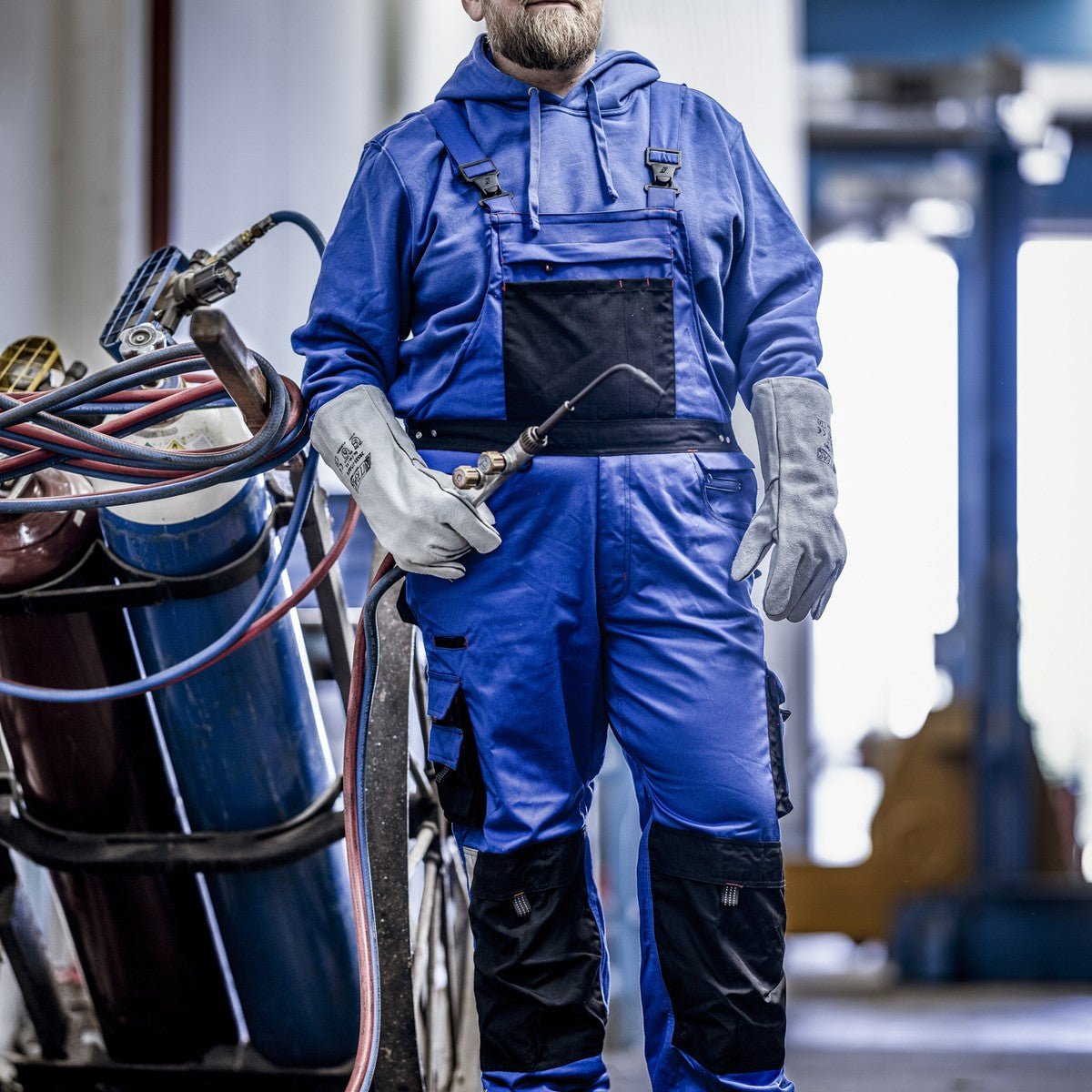 NITRAS MOTION TEX PRO FX, dungarees, royal blue / black