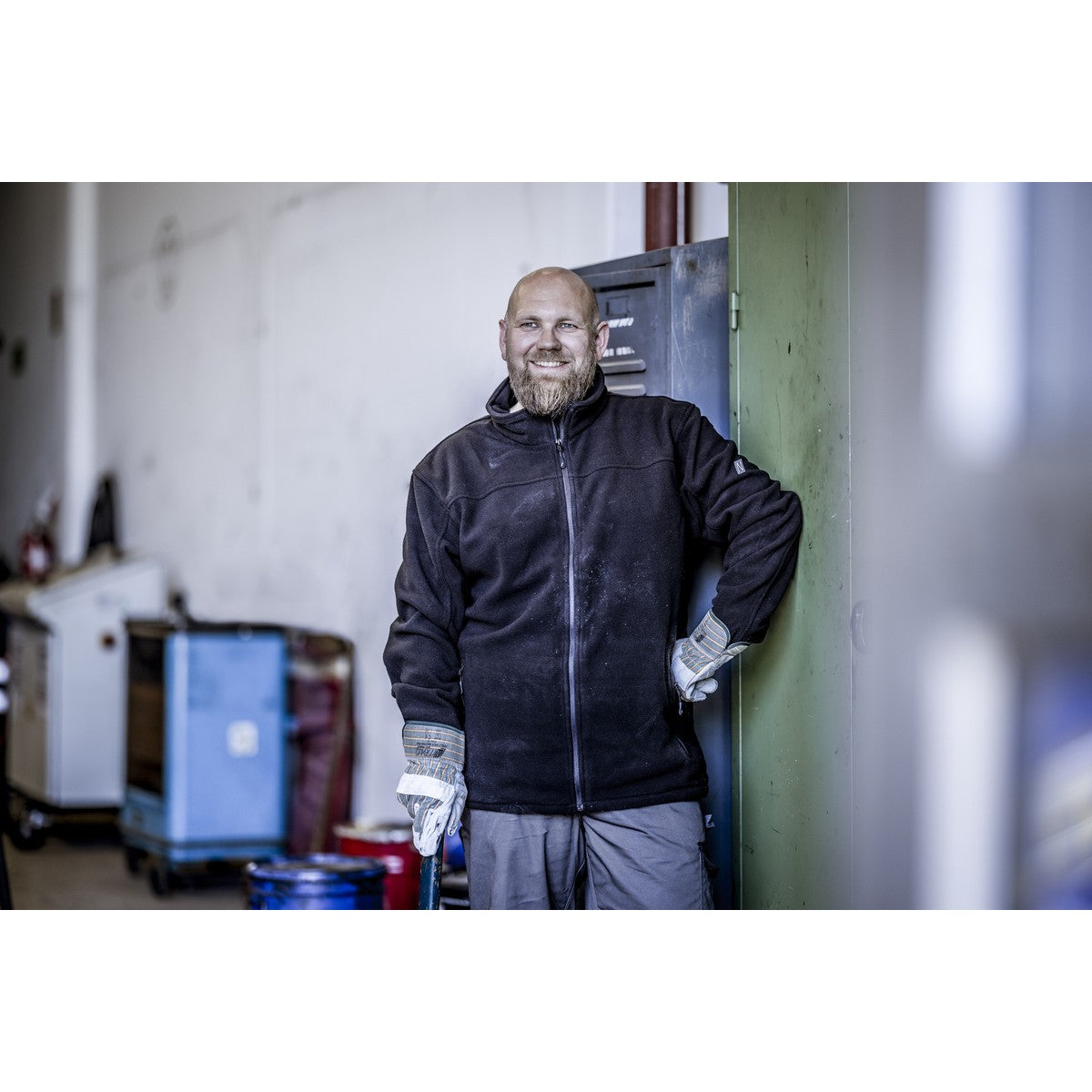 NITRAS MOTION TEX PLUS, fleece jacket, black