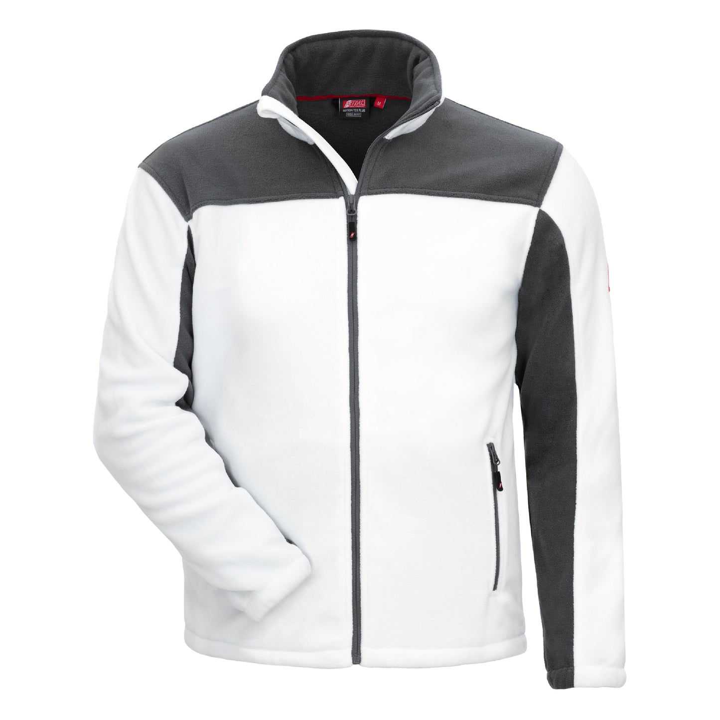 NITRAS MOTION TEX PLUS, fleece jacket, white / gray