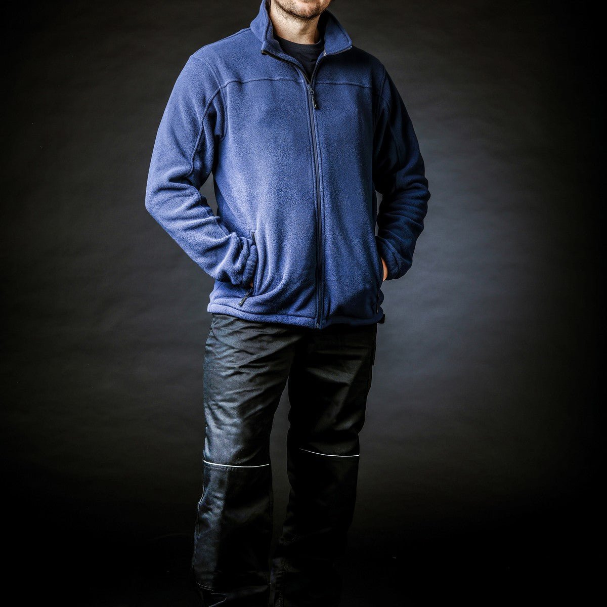 NITRAS MOTION TEX PLUS, fleece jacket, navy blue