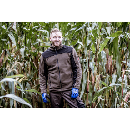 NITRAS MOTION TEX PLUS, fleece jacket, brown / black